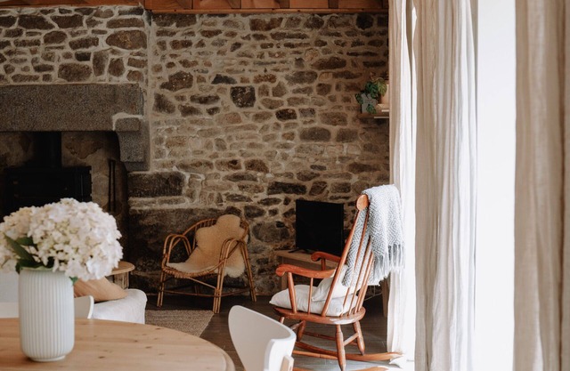 Casa-Baño en la habitacion-Familiar-Vista al campo-Maison en Pierre