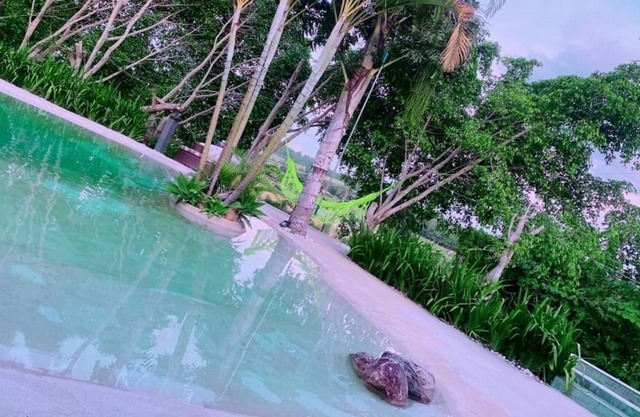 House with organic pool and heated jacuzzi