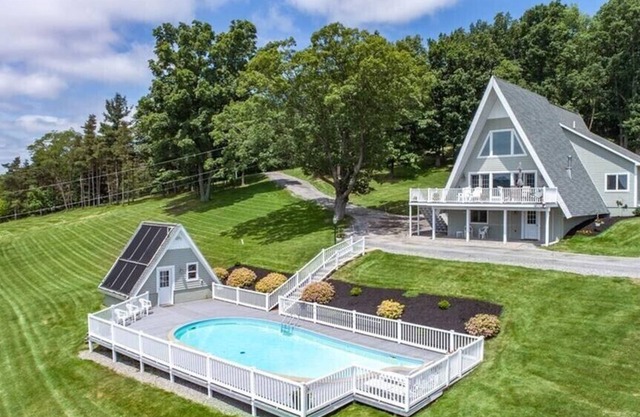 Inspiring A-FRAME with Majestic Panoramic Finger Lakes Views and inground pool!