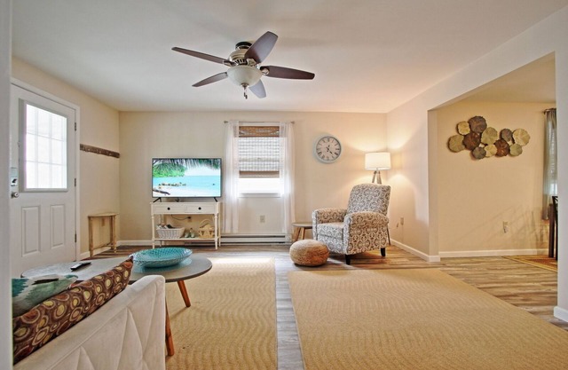 Inviting comfort with natural light all day brings the beach feel inland!