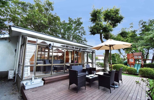 Izu Kogen Ito · Glamping en Izu Kogen!Barbacoa con mascotas en la terraza de madera.Cabaña familiar con tobogán hamaca