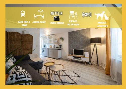 Joséphine Cosy - Centre Ville-Pets friendly - Home cinema Netflix - Jardin Privé
