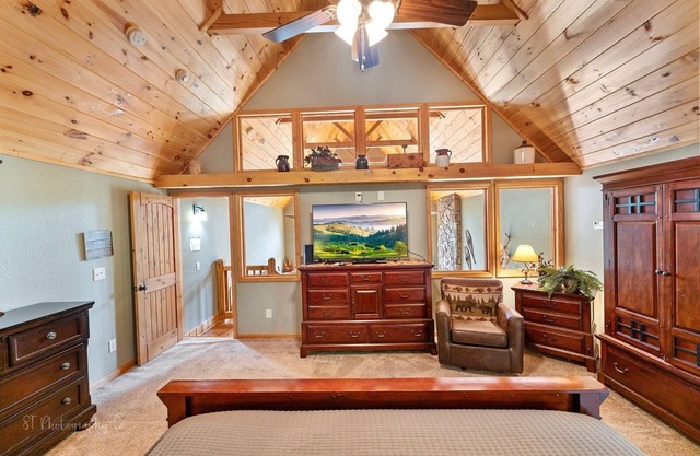 Kim's Cove Motorcycle-Friendly Cabin features Game Room by RedAwning