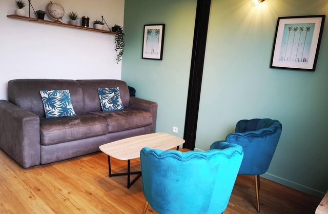 L'horizon - Seaside garden apartment 20 meters from the beach