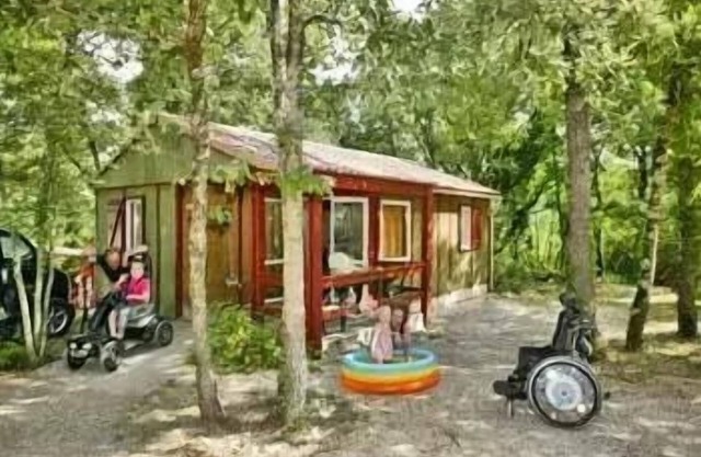 Camping la Peyrugue *** - PMR de 3 habitaciones Bienestar Chalet 5 personas