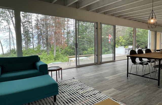 Exceptional cottage on Lake Winnipeg over 2300 sq feet with hot tub and sauna.