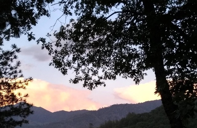 Lake house with waterfront view