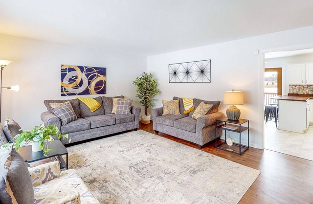 Lake-view home with private hot tub, deck