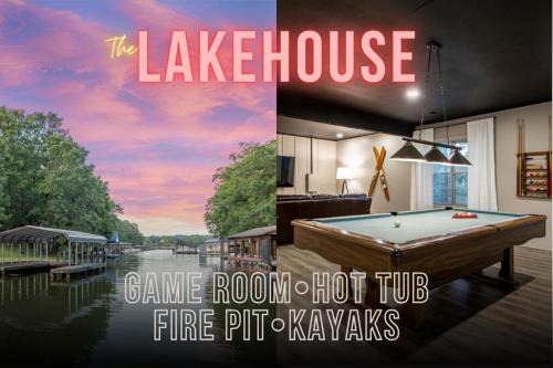 Lakefront, Game Room, Hot Tub, Fire Pit