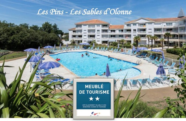 Les Pins - 3 pièces - Vue sur piscine - 600m mer - Les Sables d'Olonne