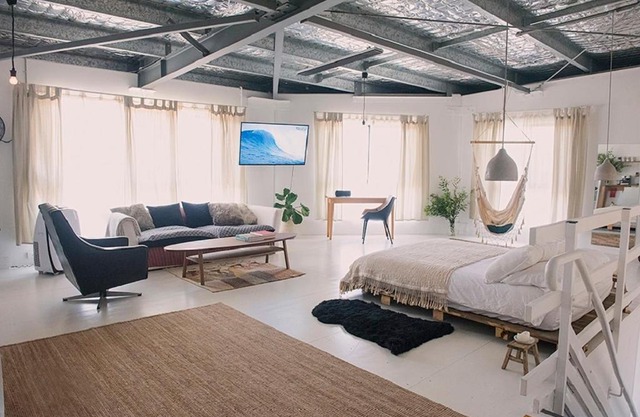 Light and airy studio