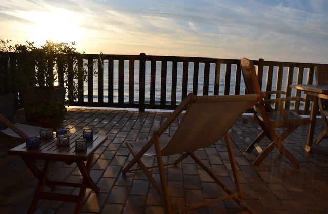 Como en un bote, frente al mar, a 4 km de Deauville.