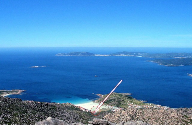 relajarse en el medio natural - con vistas al mar en las costas de Galicia