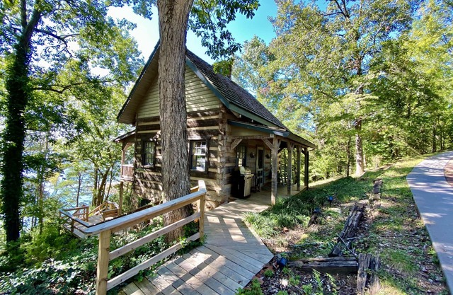 Log Cabin de lujo y 70 acres en el lago Douglas