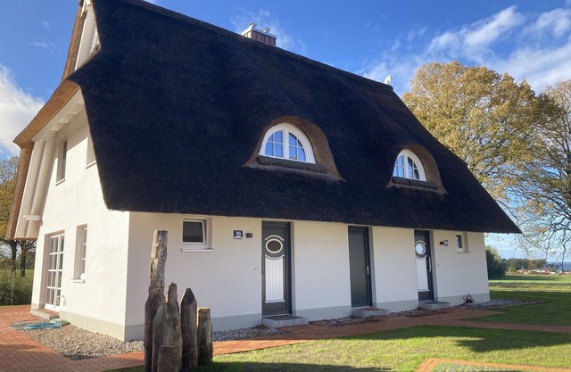 Luxusurlaub Unter Reet am Salzhaff. Surfen, Radfahren, Wandern - mit Hund!