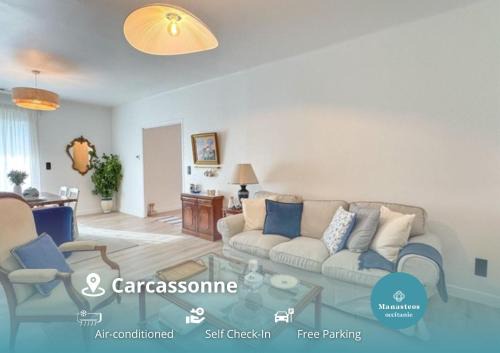 Maison Climatisée 5min Cité Terrasse et Parking AK