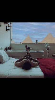 Middle East pyramids veiw