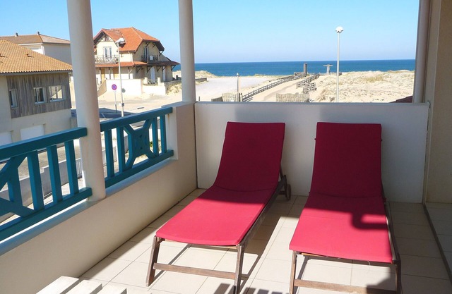 MIMIZAN plage: Apartamento a 50 m de la playa. Gran terraza con vista al mar. WIFI