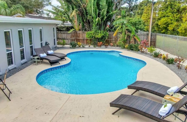Modern 4BR Home w/ Private Heated Pool & Firepit