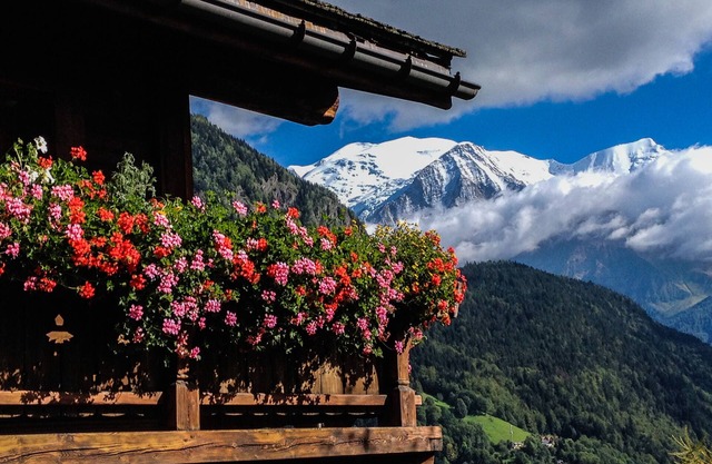 Chalet de guía de montaña en el valle de Chamonix.