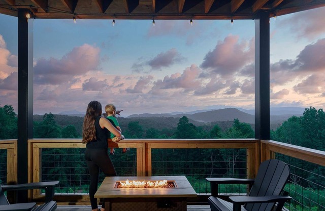 Mountain Moonlight at Saluda Mountain Retreats!