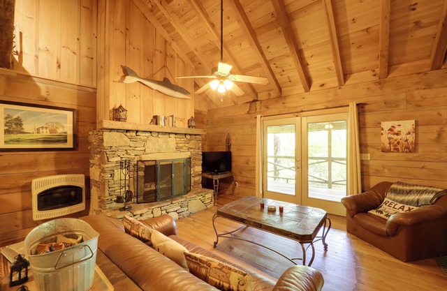 Near Lake Lure: Quiet Cabin w/ Deck & Trail Access