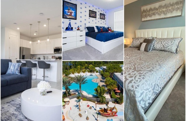 New 3Bed Resort Style Townhome with Mickey Sorcerer Room, 20 Min to Disney!