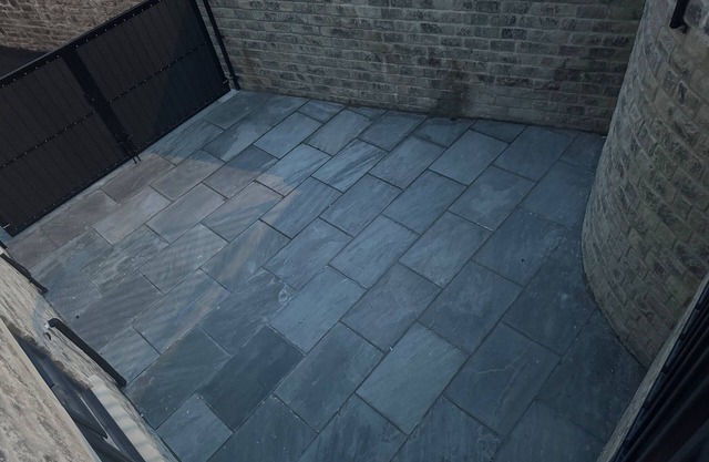 New built semi detached house on canal