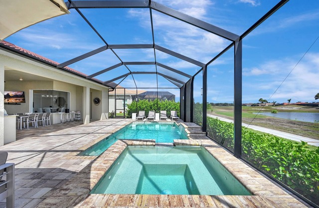 Santuario del amanecer:oasis tranquilo con piscina Eagle Lakes Golf East Naples