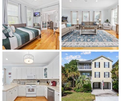 New Listing, 2min WALK to Beach, Single Family Home, Pet Friendly, Smart TV, Sleeps 10, Private Backyard, BBQ