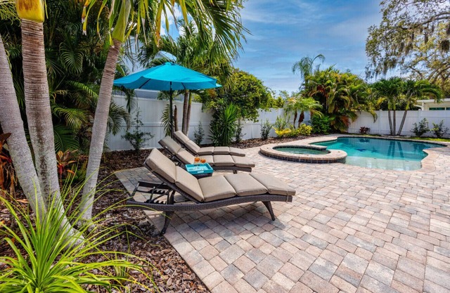 NEW! Palm Harbor Hideaway | Gorgeous Home with Pool & Tropical Oasis