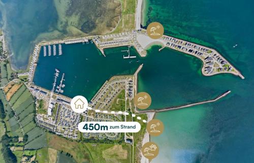 New Port Lounge - EG, Hafenblick, Terrasse