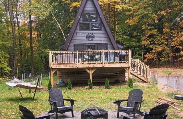 "Newly Built" A-Frame nestled in the woods