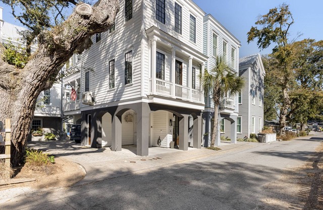 Old Village home with chic furnishings, chef's kitchen, patio, W/D, & central AC