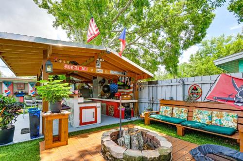 Outdoor Bar and Fire Pit Central Clearwater Condo!