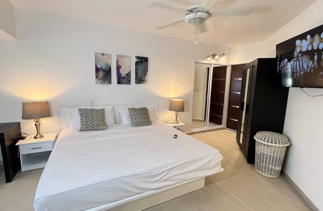 Penthouse suite in Cabarete on the beach Full kitchen with backyard and BBQ
