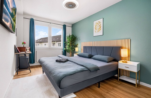 ☆Perfekt for 6 Guets! 3 Bedrooms | Balcony | Parking | Netflix | Smart TV´s