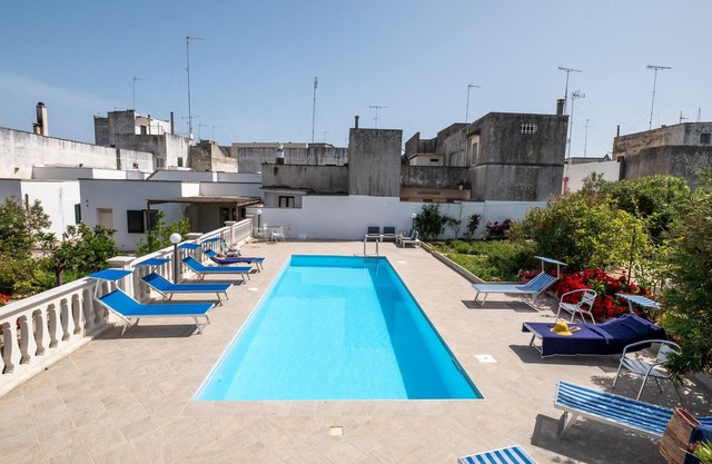 Casa de vacaciones que admite mascotas Casa Papadia - Bilocale Oleandro con piscina y Wi-Fi