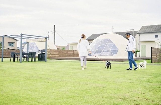 Pets allowed 7m dome tent B Room only plan / Sanbu District Chiba