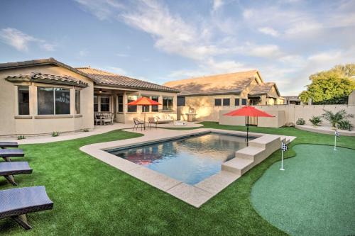 Pool and Game Room Home in Goodyear Near Golfing
