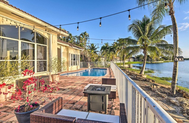 Poolside Paradise w/ Lake Views in Miramar!