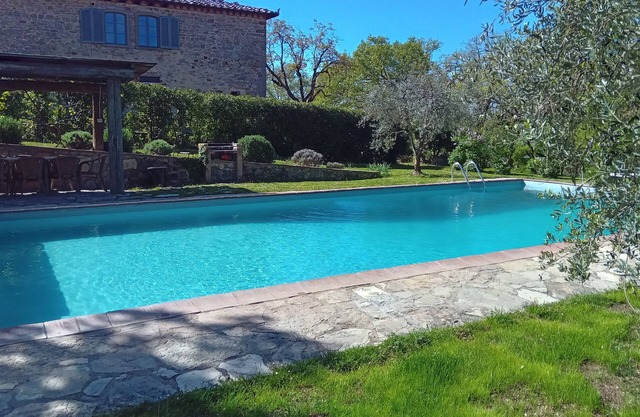 Portion Farmhouse nestled in the heart of Chianti with private pool,