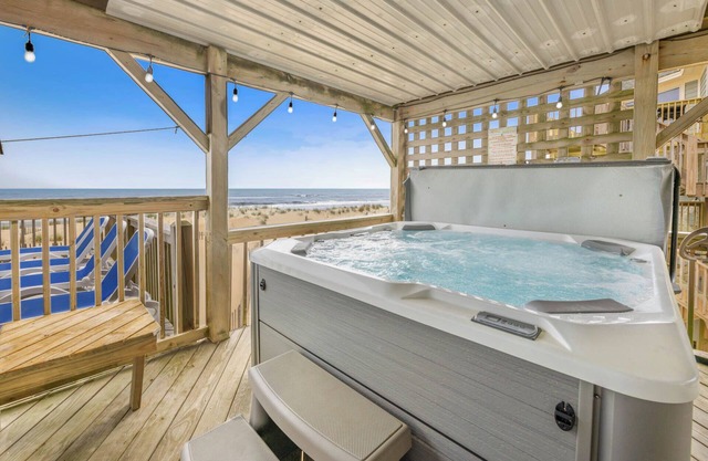 Premier Oceanfront Dog Friendly w/ Deluxe Pool, Hot Tub, Elevator, EV Charger