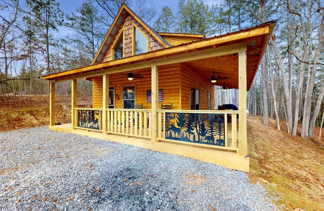 Private 1BR Cabin In Murphy with Mountain Views, Wifi, and Full Kitchen