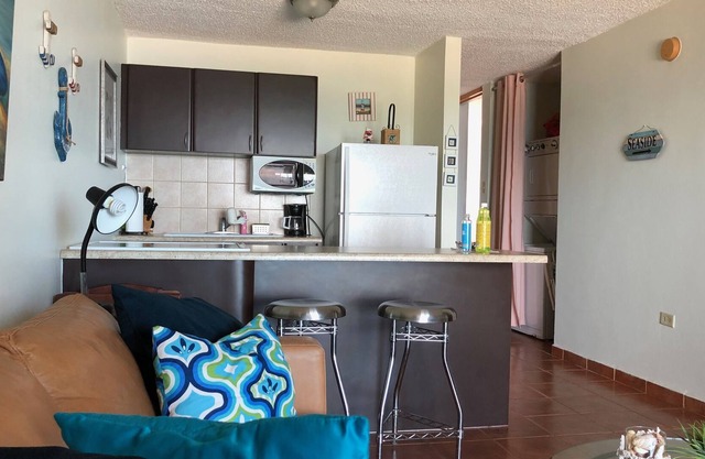 Apartamento privado frente al mar Hac del Club Golf y Playa, WiFi, pantallas de ventana.