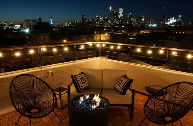 Private Rooftop with Sunset & City Skyline