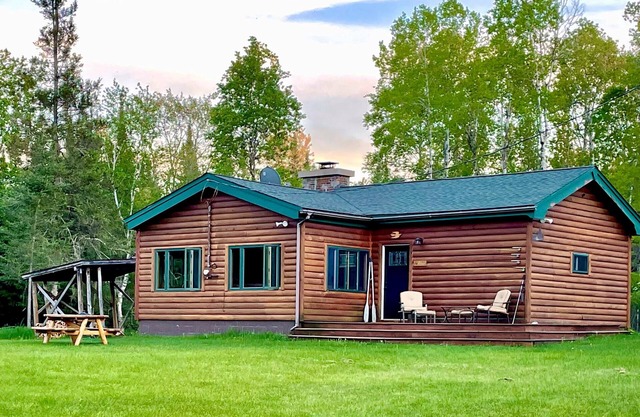 Relax and reconnect at our retreat on the Au Sable River "Holy Waters".