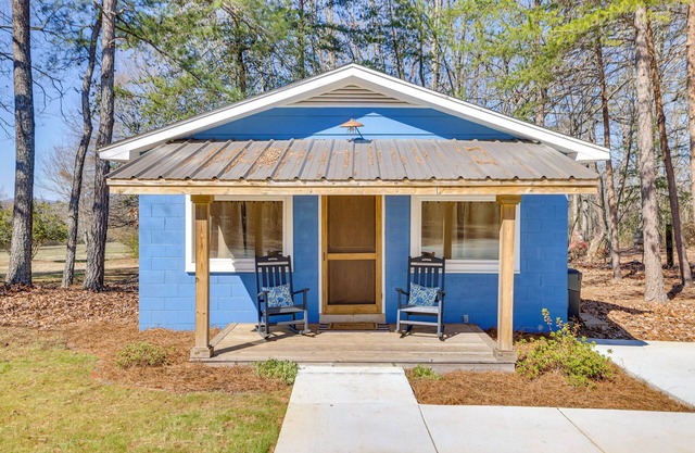 Relax & Work: Scenic Greer Cottage w/ Office Setup