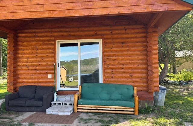 Resort in the works with AC in East Jordan. Pet friendly on Scott’s lake.