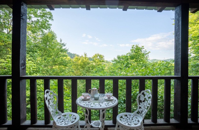 Romantic + Cozy +Views Smokey Mountain & Hot Tub